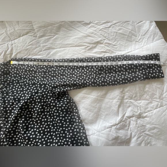 Marina Rinaldi Black & White Polka Dot Chiffon Midi Dress with Embellished Cuffs - Picture 11 of 13